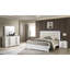 Miroir de style contemporain Olivia en bois blanc. (INCLUT LE MIROIR SEULEMENT)