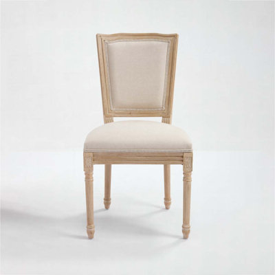 Chaise rembourrée avec pieds en bois