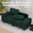 Modern Style Indoor Loveseat With Side Pockets-1500327224