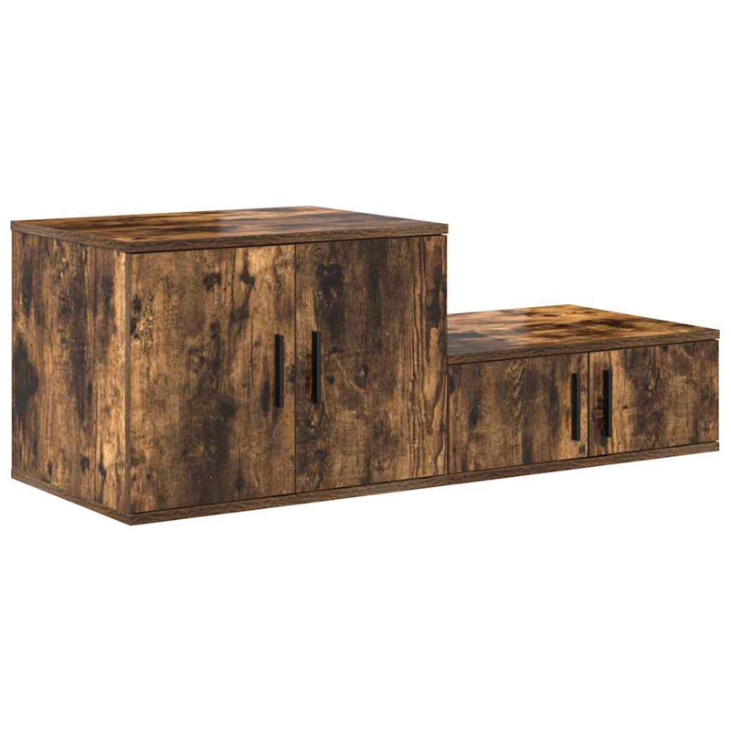 Storage Cabinet 127 X 41 X 40 Cm Engineered Wood, Smoked Oak