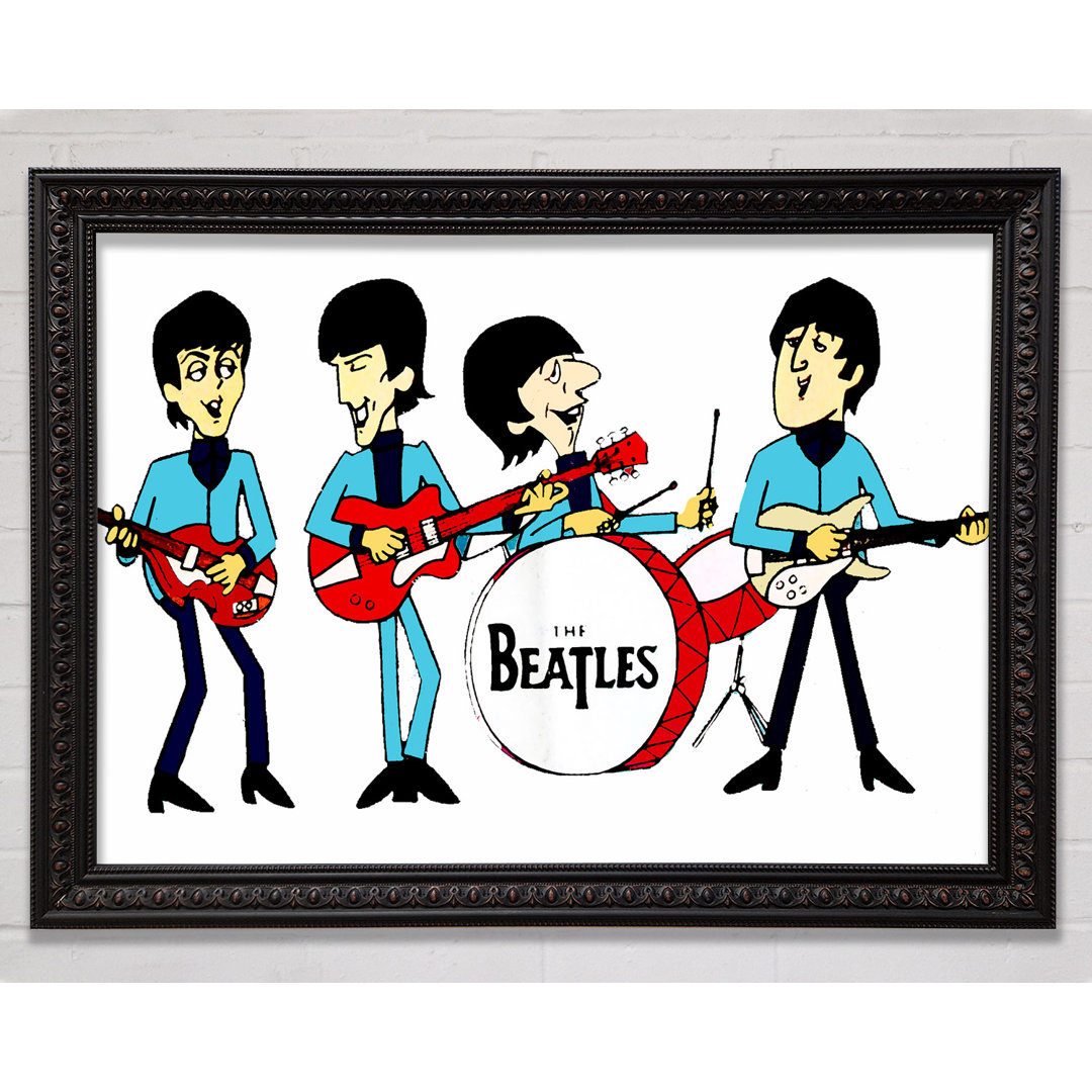 Early Beatles Silver - Einzelner Bilderrahmen Kunstdrucke