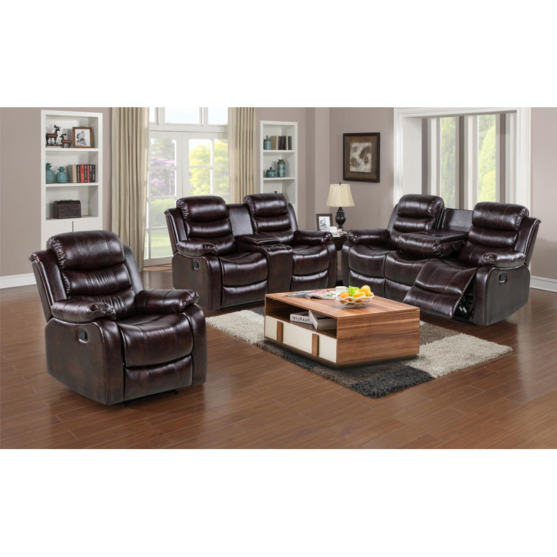 2 Piece Velvet Reclining Living Room Set, 3 Pieces: Sofa, Loveseat, Chair, Gray Velvet