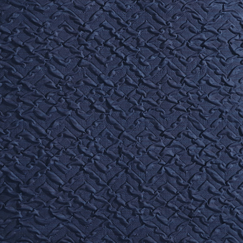 MF Point Harbour Nautica Embossed Navy Comforter Set, King Comforter + 2 King Shams, Navy