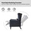 Fauteuil inclinable manuel en faux cuir Alexis-342415608