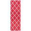 Tapis rouge / ivoire en laine / coton tissé à la main Stahl-272585650