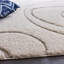 Tapis crème / beige à motif géométrique Allaire-32042894