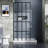 34"W x 72"H Walk-in Shower Door - Matte Black Finish | Space-Saving Design