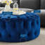 Grand repose-pieds rond en velours Performance-1470650299