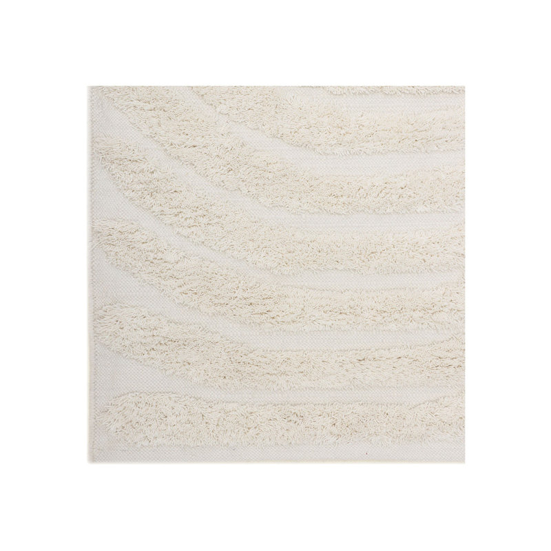 Palm No Pattern And Not Solid Color Area Rug in Ivory, Runner 2'6" x 12'