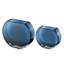 Verre - Vase - Bleu - Rond - 9,25 po de long - Saphir bleu sarcelle Magnifique couleur - Durable - Fabriqué en Europe - par Barski-116483247-116483252