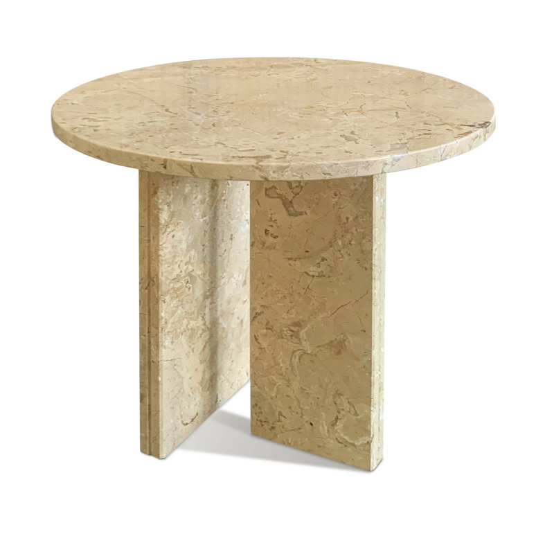 Table basse, petite table et table de salon en marbre naturel doré jaune et beige