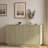 Modern Fluted Sideboard With Adjustable Shelves And Metal Handles-235850971