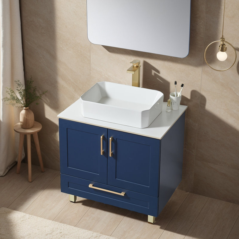 Ensemble de meuble-lavabo simple 24 po Ebony