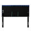 Tête de lit pour grand lit en velours bleu marine, aspect contemporain, revêtement en losange à boutons, tête de lit en velours réglable et charmante, ajustable pour le lit, coutures, attrait moderne pour la chambre à coucher-485496652