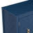 Navy Blue Sideboard With Captivating Geometric Patterns And Retro Metal Handles Timeless Elegance In Blue, Designs, Vintage Handles,-964655410