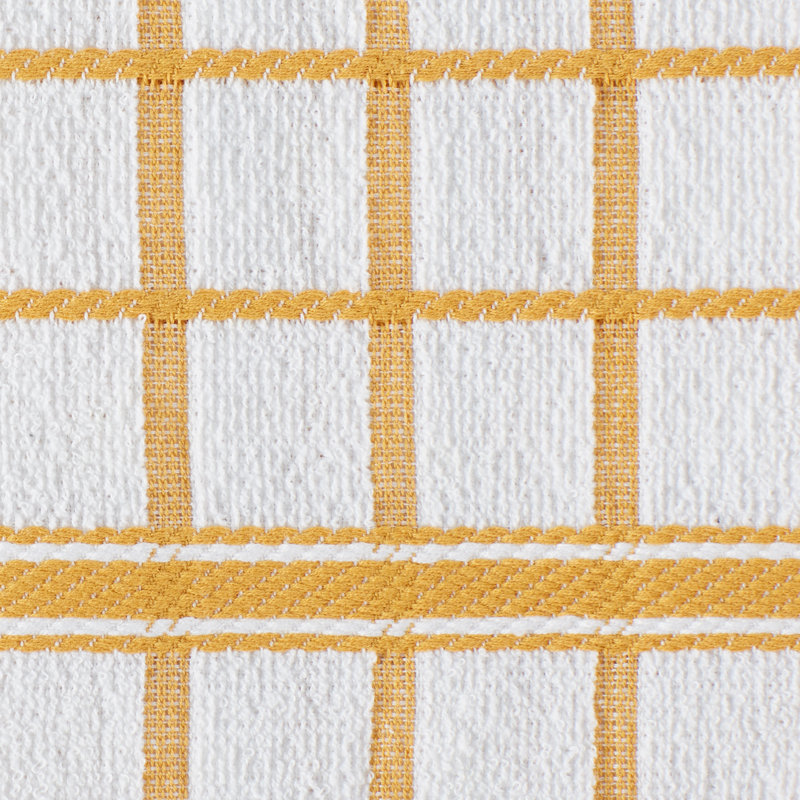 Linge à vaisselle, Miel doré / blanc