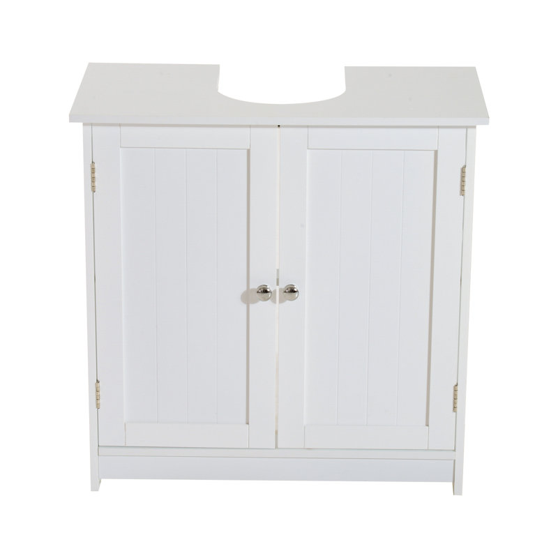 Meuble-lavabo simple l 23,5 po x P 11,75 po x H 23,5 po Inderpreet, Blanc