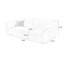 Canapé-lit blanc en chenille standard-243214927