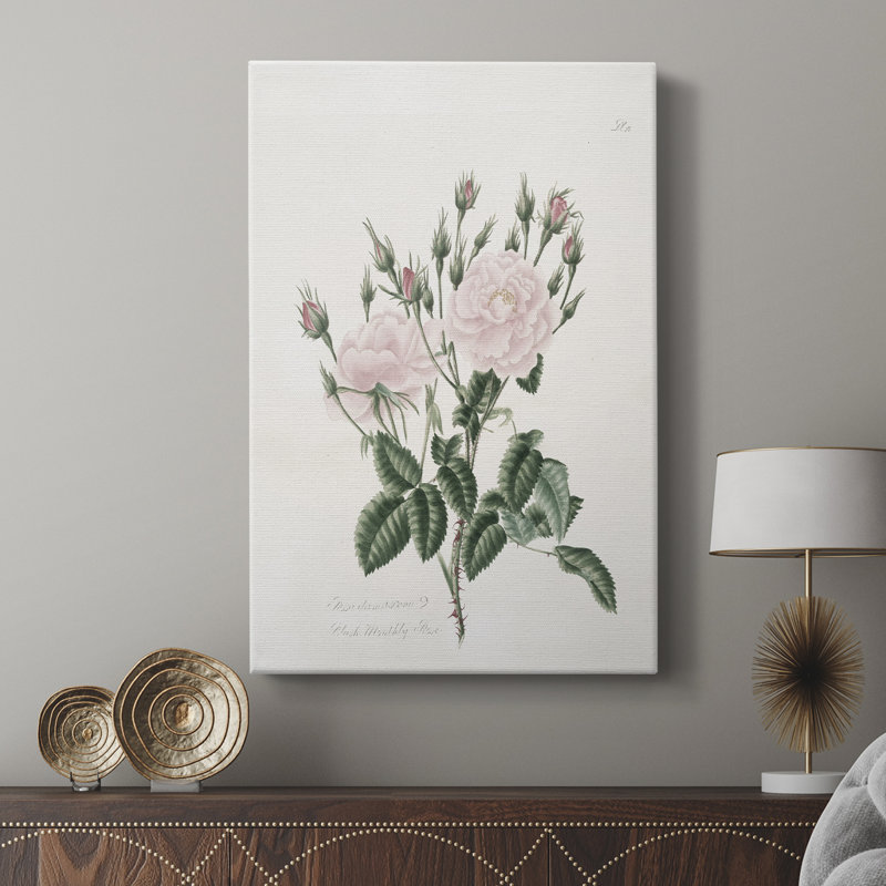Imprimé floral rétro CXLVII - galerie sur mesure Cavas, H 18 po x l 12 po