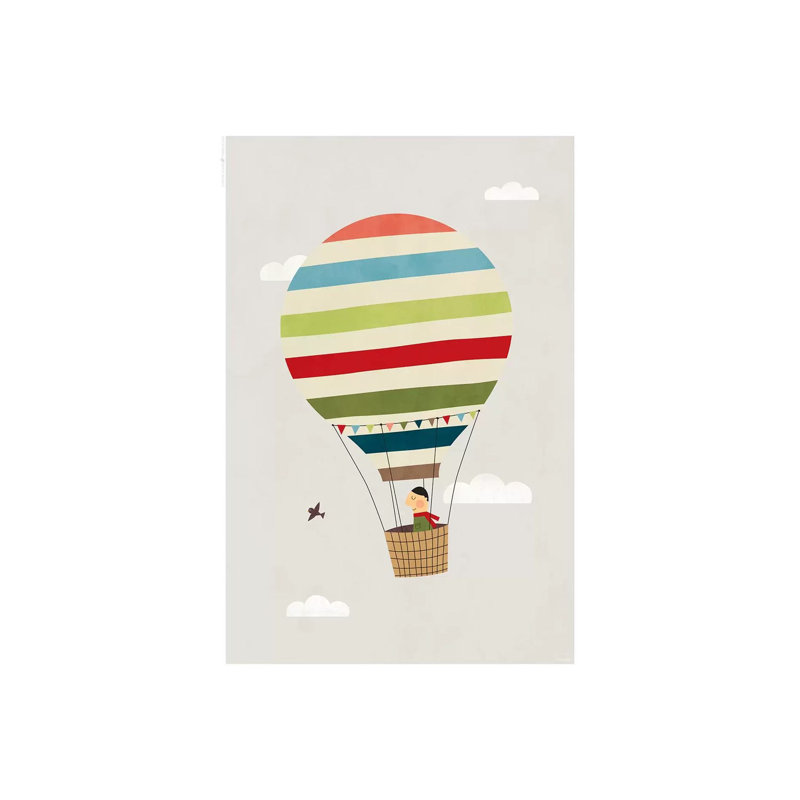 Ballon - imprimé, Pas de tapis, Toile tendue, H 12 po x l 8 po x P 0,75 po