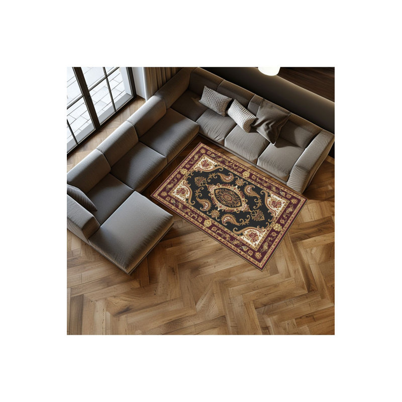 Tapis lavable à motif de tapis Prayer, Tapis de couloir 3 pi 3 po x 6 pi 7 po inclus