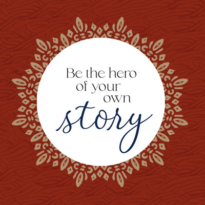Hero Of Your Story Circle - Wrapped Canvas Art Prints