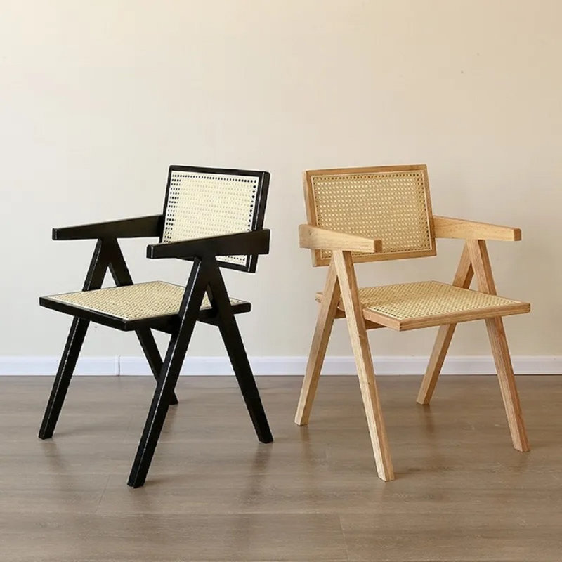 Chaise de salle à manger Cane , Bois naturel