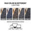 Tapis d'intérieur antidérapant lavable à la machine, motif antilope anthracite-247041480-247041483