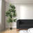 7' Potted Artificial Green Rubber Tree