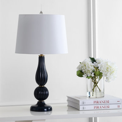Marlee 28" Glass/Metal LED Table Lamp
