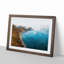 Coastline of New Zealand in Abstract - Picture Frame Graphic Art Print-55684997-55684998