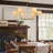 6-Boom Rattan Orb Chandelier, Adjustable 16–39" Drop, Sloped-Ceiling Compatible, Copper Finish.