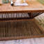 Table basse en bois massif rétro Burlywood