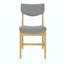 Ensemble de salle à manger rustique 5 pièces - 1 table en bois massif + 4 chaises rembourrées, mobilier de style campagnard pour la cuisine et la salle à manger, ensemble de salle à manger minimaliste pour 4-1696553676-1696553679