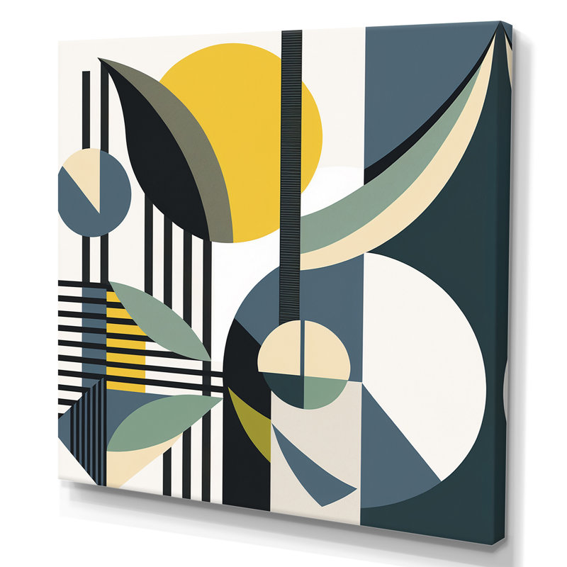 Impression rétro sur toile rétro Mid-Century, L 16 po x H 16 po