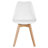 Dining Chairs Set Of 4, Mid-Century Modern Dining Chairs With PU Leather Seat Cushion, Ergonomic Molded Plastic Shell Chair With Solid Beech Wood Legs, Armless Kitchen Side Chairs For Dining Room, Living Room, Office-1361292382