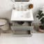 Meuble-lavabo mural 24 po avec lavabo en céramique et trois trous de robinet-1320024773
