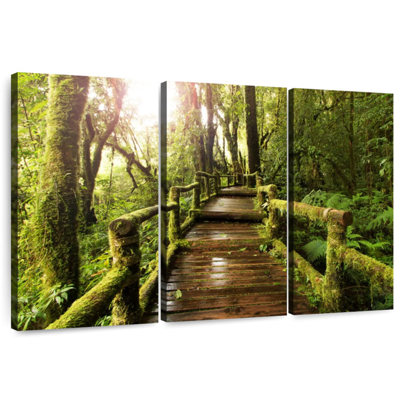 Passerelle Lilie Mossy Forest, H 36 po x l 57 po