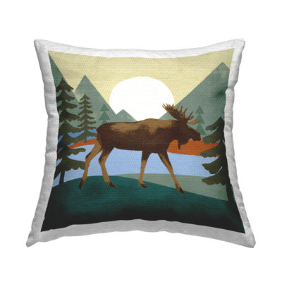Abstract Outdoor Throw Pillow