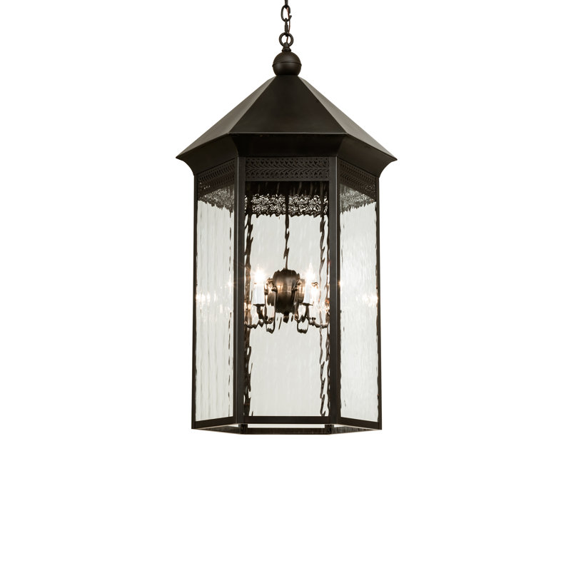 Mohegan 6 - Light Dimmable Lantern Geometric Chandelier