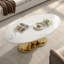 Table basse moderne en faux marbre