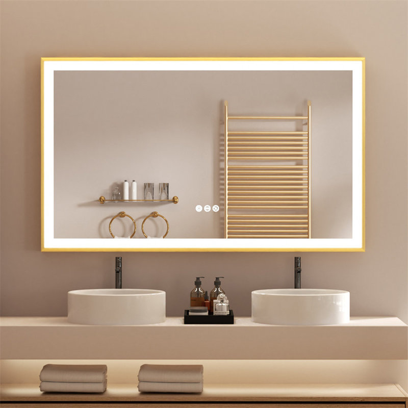 Throssell Rectangle Makeup / Shaving Mirror, 60 cm x 100 cm