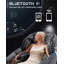 Fauteuil de massage 3D noir en similicuir noir avec enceinte Bluetooth et 24 coussins gonflables-380925047