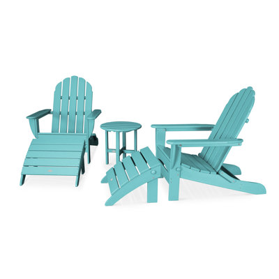 POLYWOOD Classic Oversized Adirondack 5-Piece Casual Set