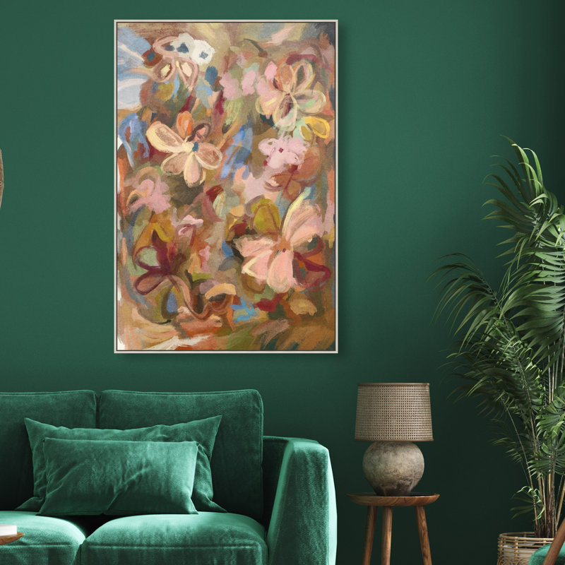 Moving Eden II Print by Oliver Gal, 46"H x 31"W, Silver Floater Frame