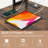Magdali L-Shaped Metal Base Computer Desk-1724980318