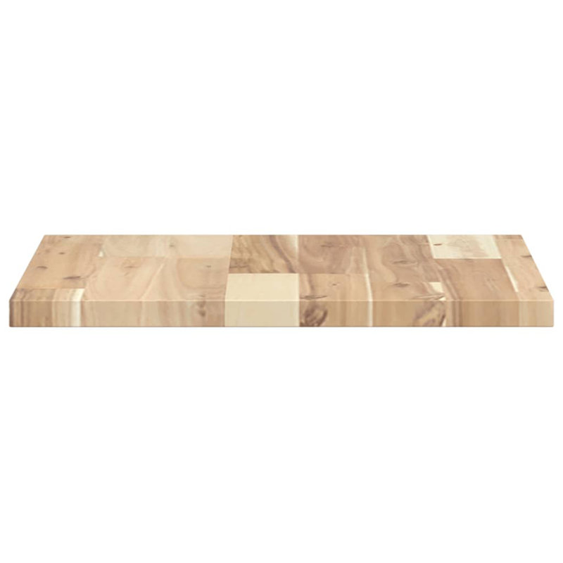  Table Top Rectangular Solid Wood Acacia, 0.8" H x 15.7" W x 15.7" D