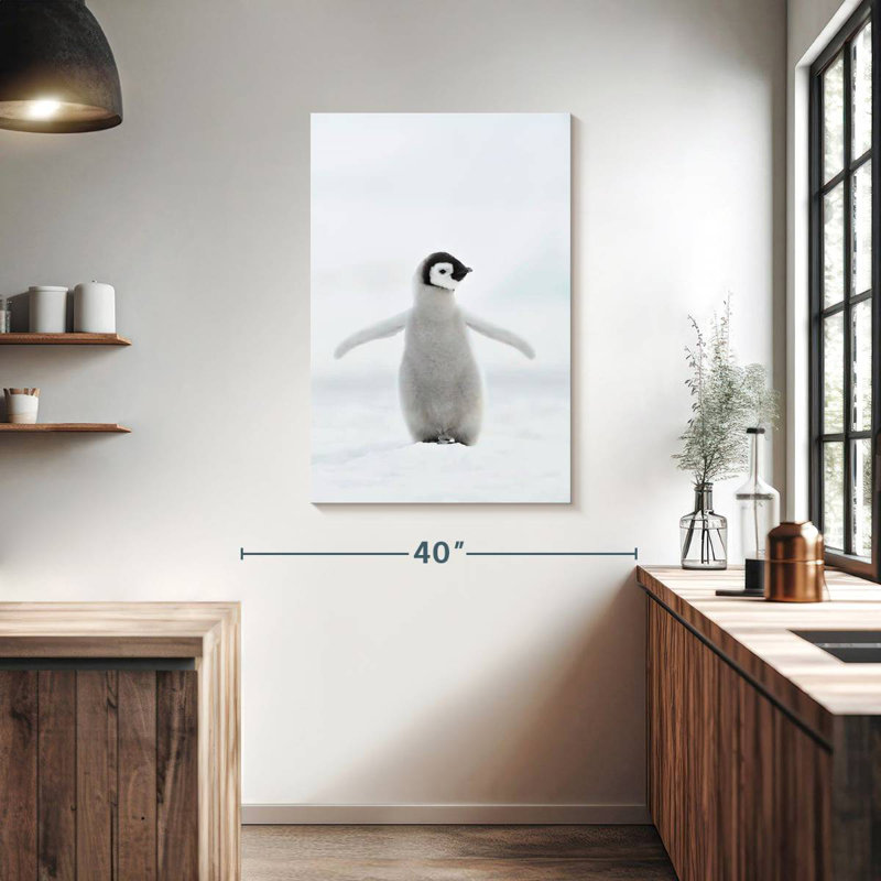 Brampt Lone Emperor Penguin, 39" H x 26" W