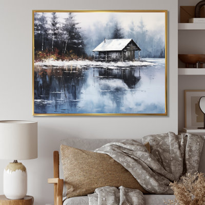 Cozy Snow Cabin IV sur toile
