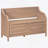 Rustic Multifunctional Storage Bench (Brown+Beige)-950131305